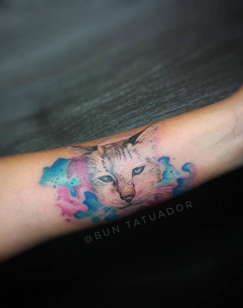 30 Cute Cat Tattoos You Will Love