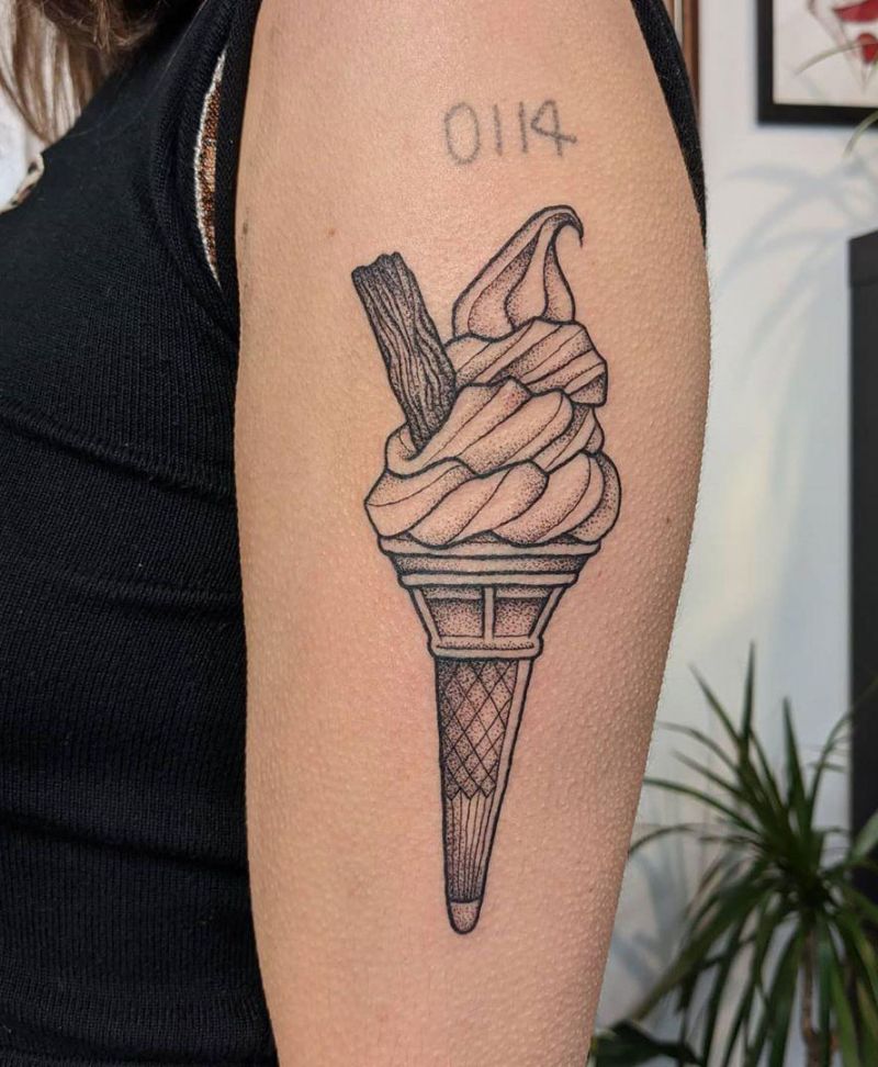 30 Pretty Icecream Tattoos for Inspiration