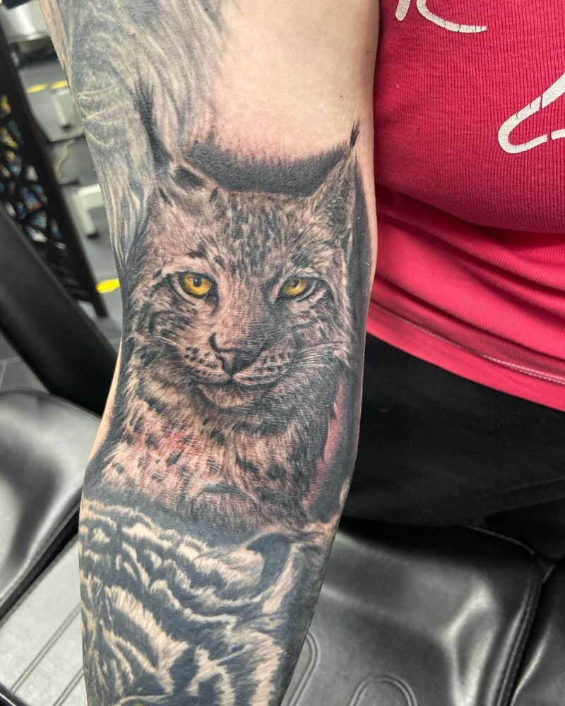 30 Pretty Lynx Tattoos You Will Love