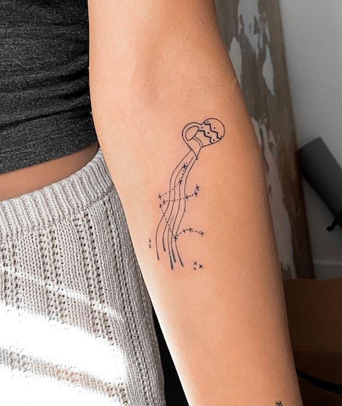 30 Pretty Aquarius Tattoos Bring You Good Luck