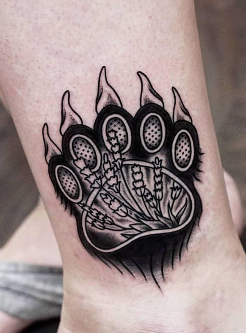 30 Pretty Bear Paw Tattoos You Must Try