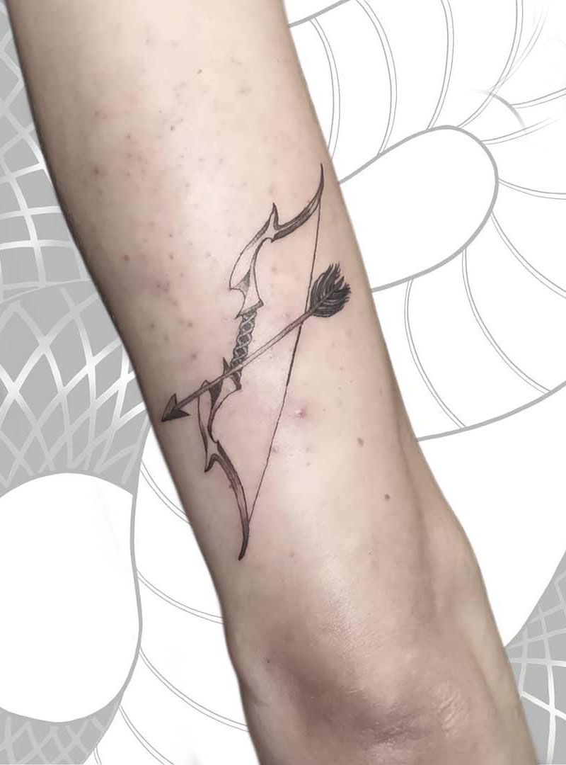 30 Pretty Bow and Arrow Tattoos Bring You Good Luck