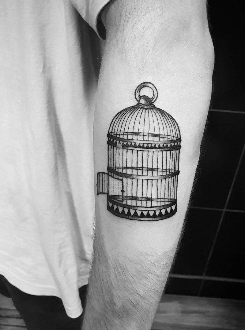 30 Pretty Cage Tattoos You Will Love