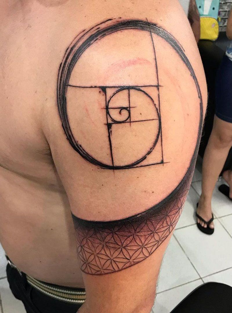 30 Pretty Fibonacci Tattoos You Will Love