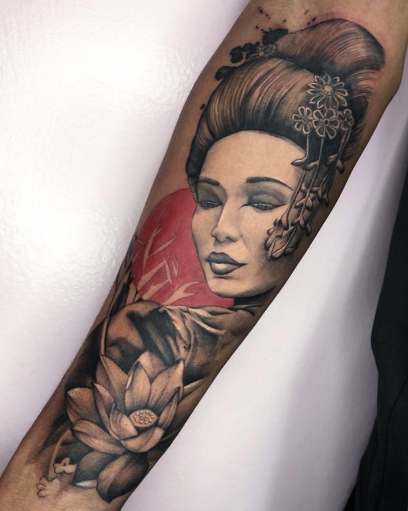 30 Pretty Geisha Tattoos You Will Love