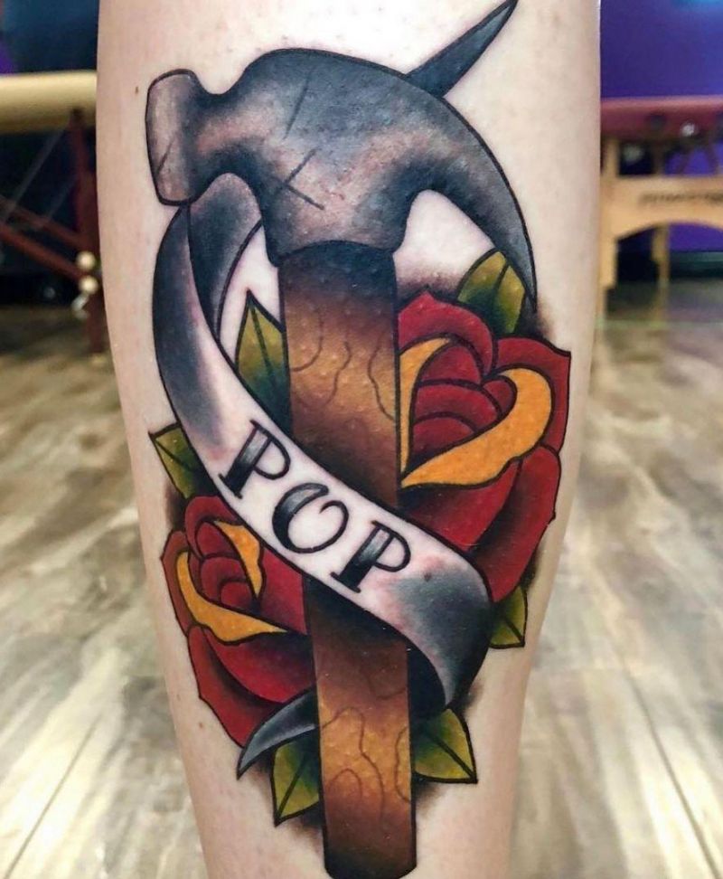 30 Pretty Hammer Tattoos You Will Love