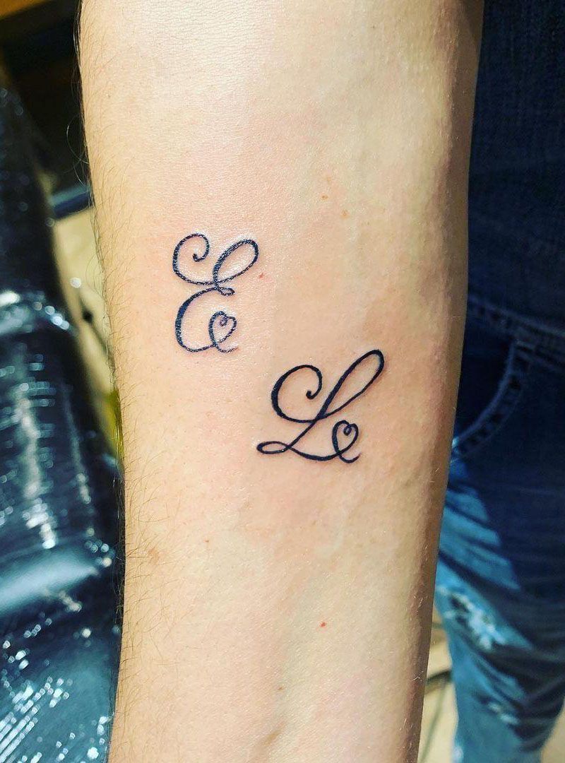 30 Pretty Initial Tattoos You Will Love