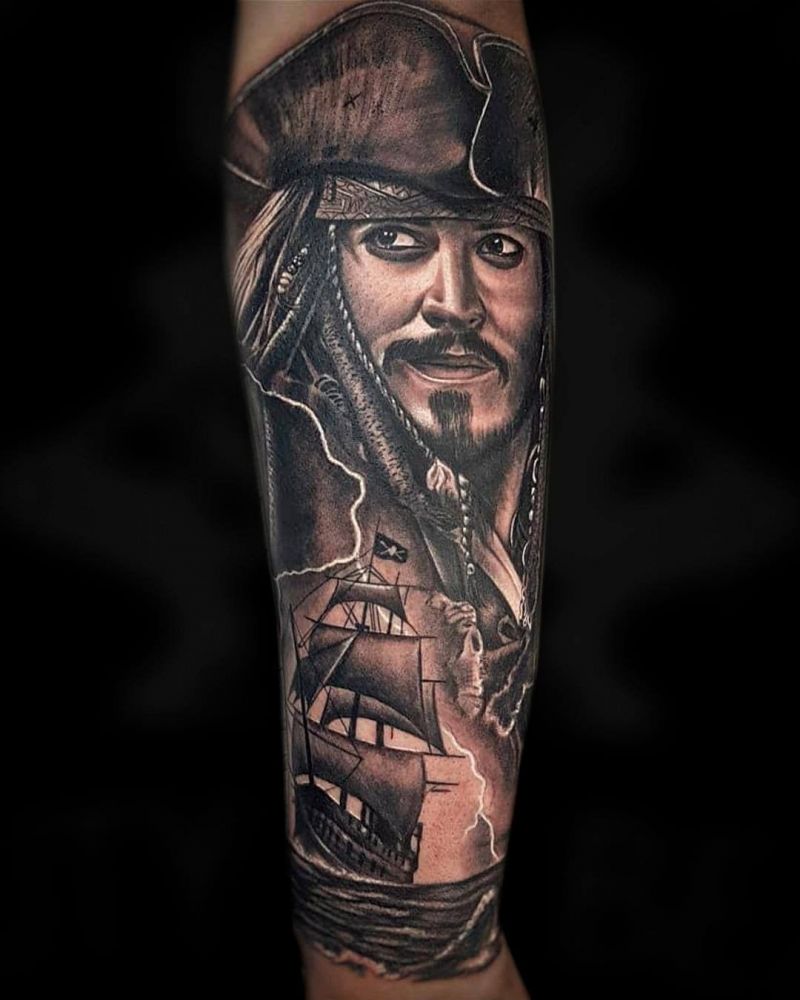 30 Pretty Jack Sparrow Tattoos You Will Love