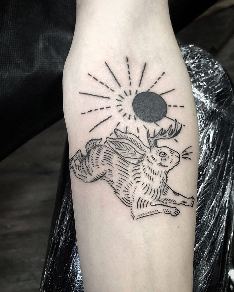 30 Pretty Jackalope Tattoos You Will Love