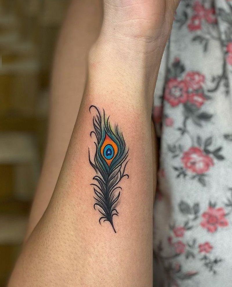 30 Pretty Peacock Feather Tattoos to Inspire You