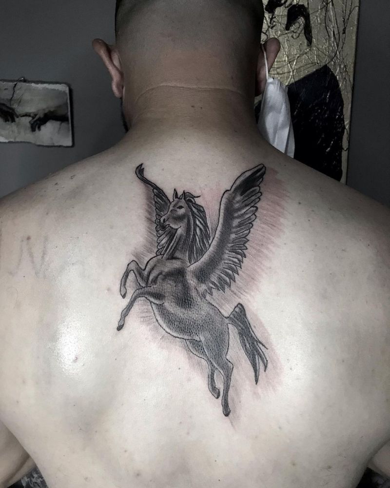 30 Pretty Pegasus Tattoos You Must Try