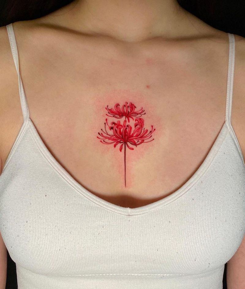 30 Pretty Spider lily Tattoos You Must Try