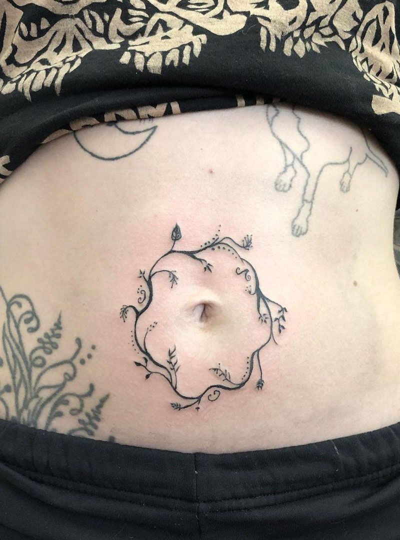 30 Pretty Belly Button Tattoos Make You Attractive