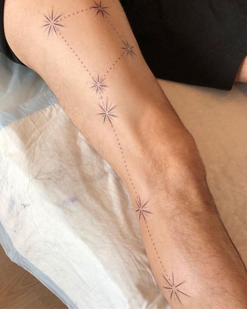 30 Pretty Big Dipper Tattoos Bring You Good Luck