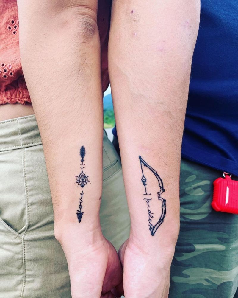 30 Pretty Bow and Arrow Tattoos Bring You Good Luck