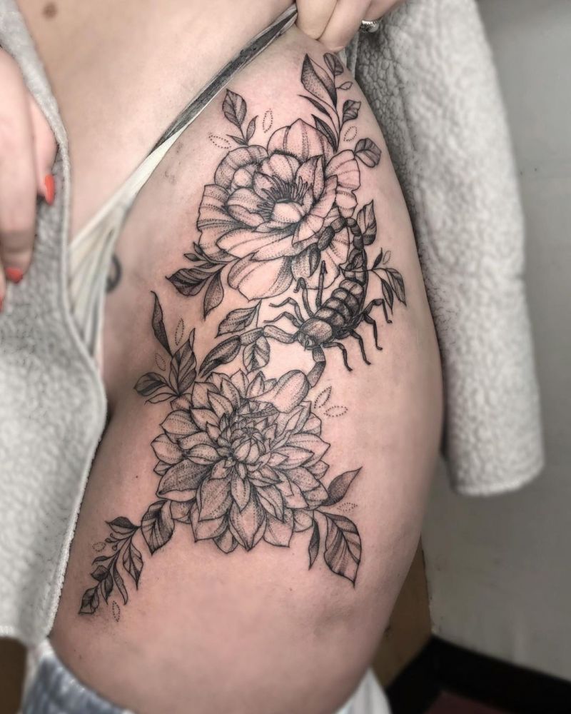 30 Pretty Dahlia Tattoos You Must Try