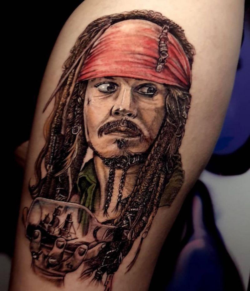 30 Pretty Jack Sparrow Tattoos You Will Love