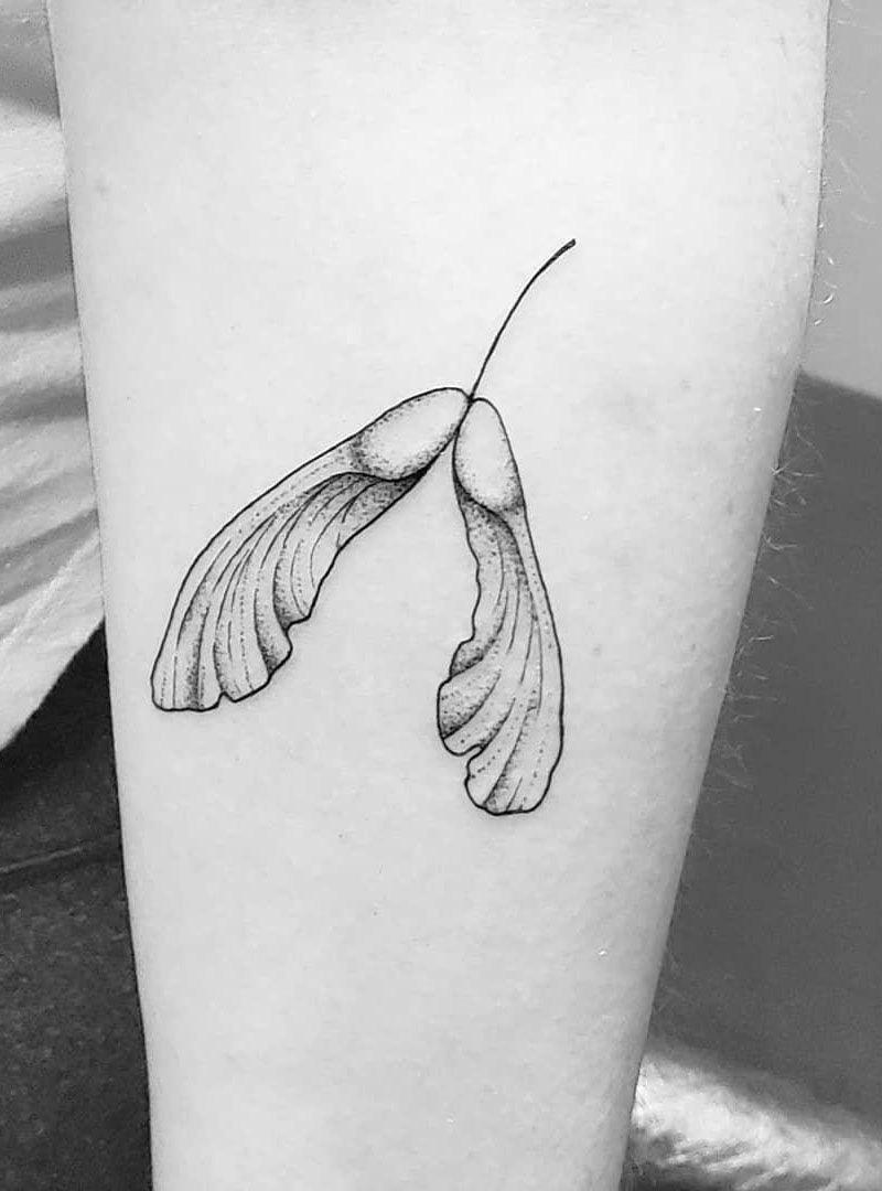 30 Pretty Maple Seed Tattoos Make You Attractive