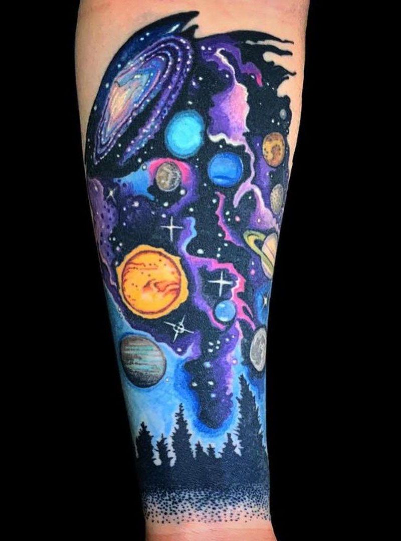 30 Pretty Milky Way Tattoos Make You Attractive