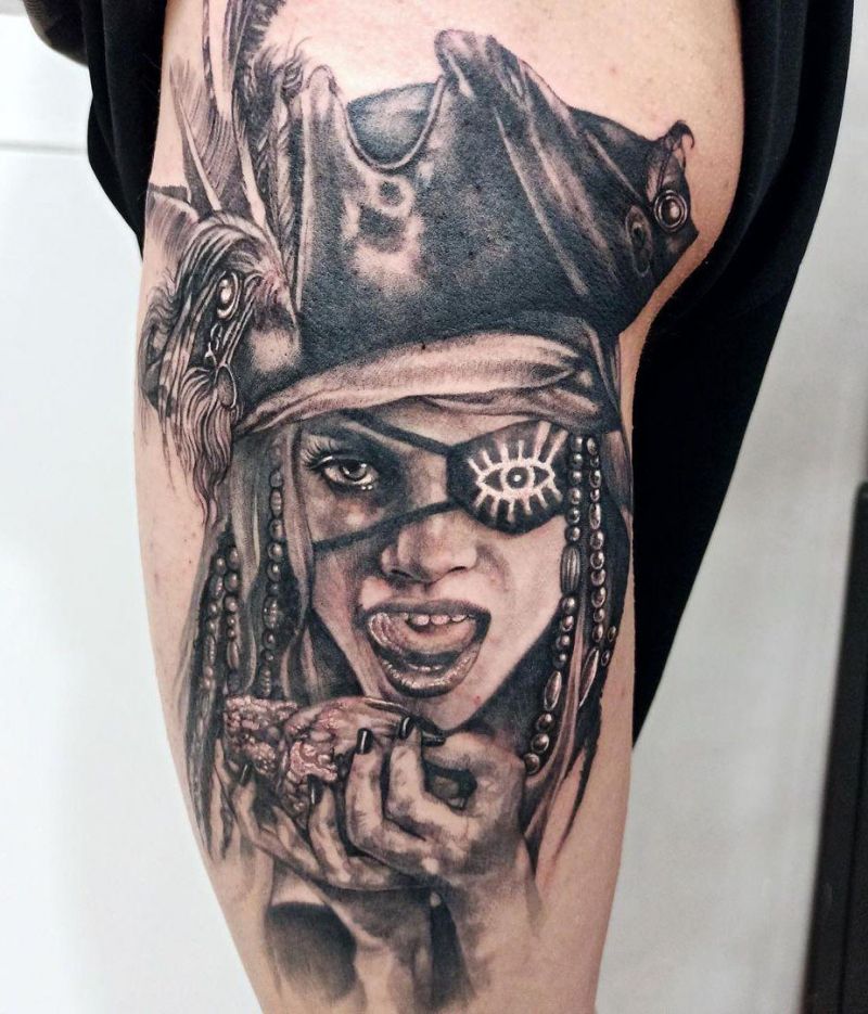 30 Pretty Pirate Tattoos You Will Love