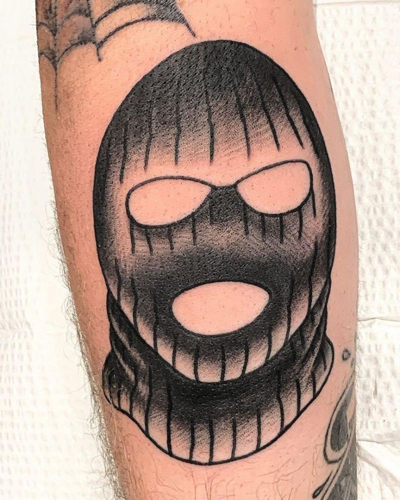 30 Pretty Ski Mask Tattoos You Will Love