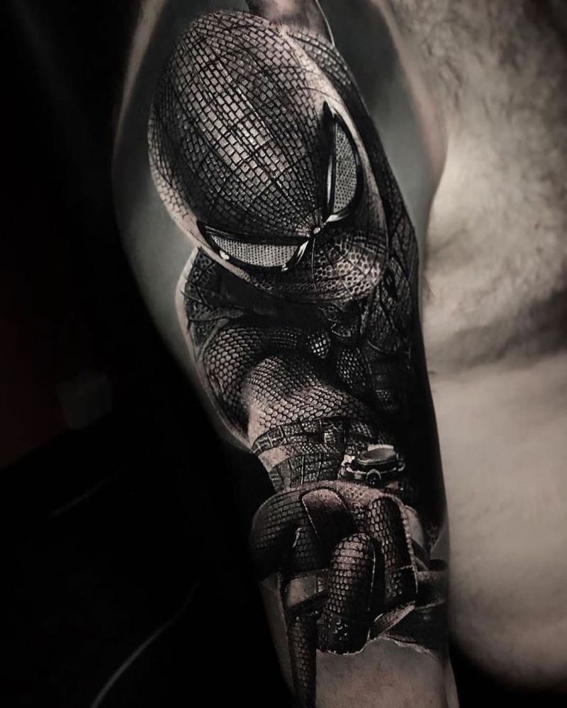 30 Pretty Spiderman Tattoos You Will Love