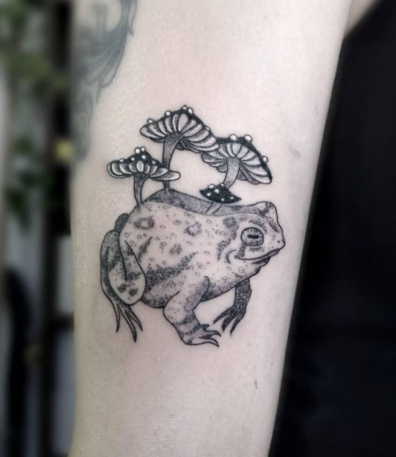 30 Pretty Toad Tattoos You Must Try