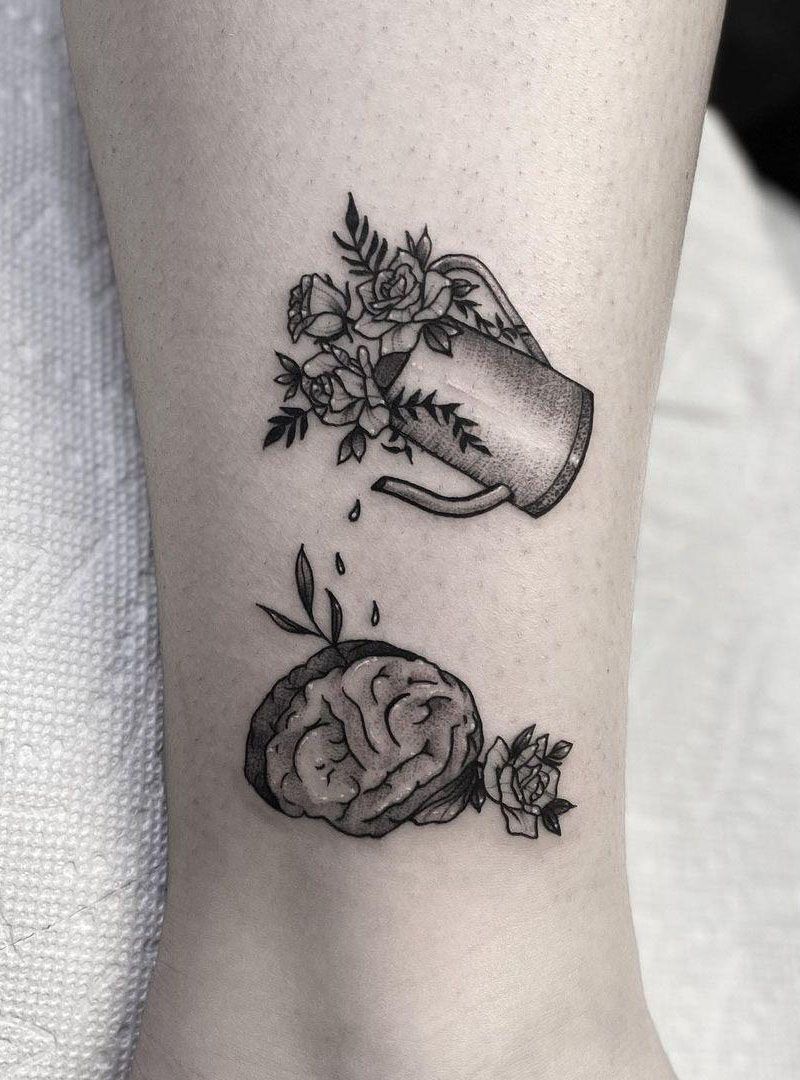 30 Pretty Watering Can Tattoos You Will Love
