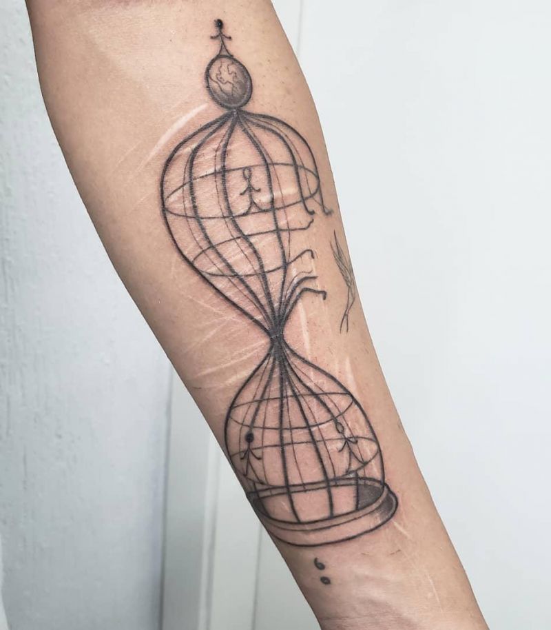 30 Pretty Cage Tattoos You Will Love