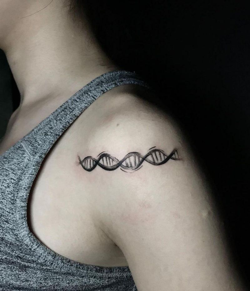 30 Pretty DNA Tattoos to Inspire You