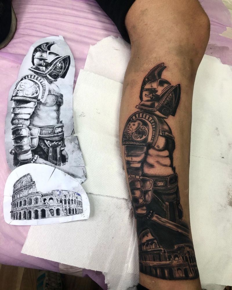 30 Gladiator Tattoos Make You Brave