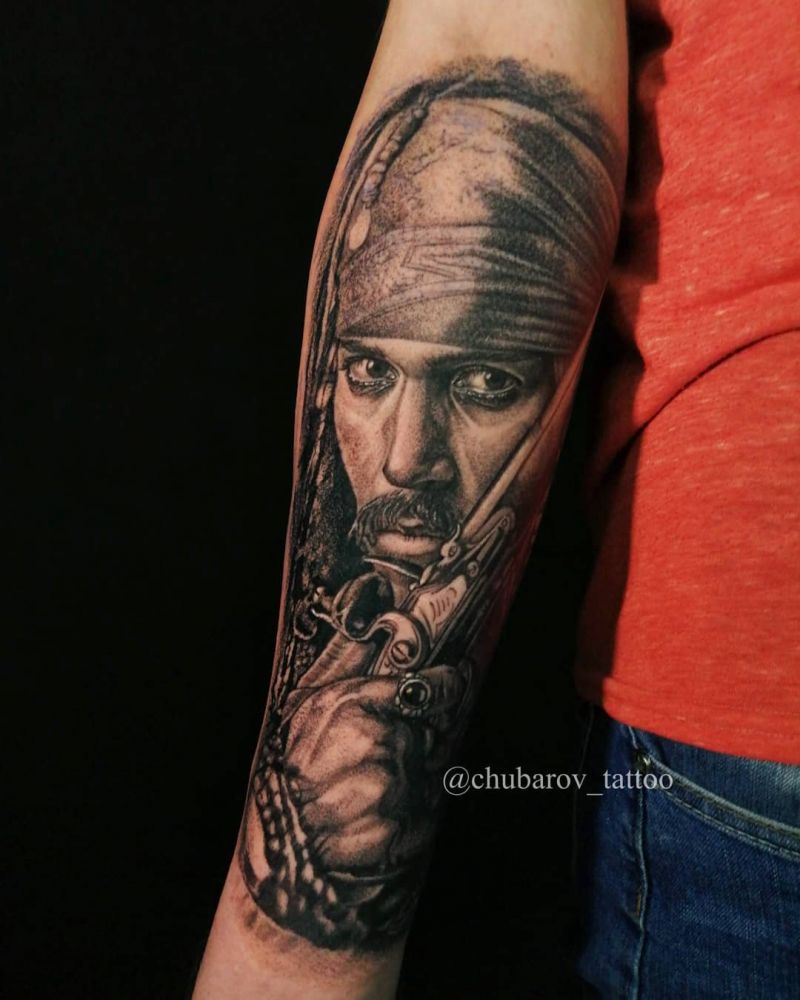 30 Pretty Jack Sparrow Tattoos You Will Love