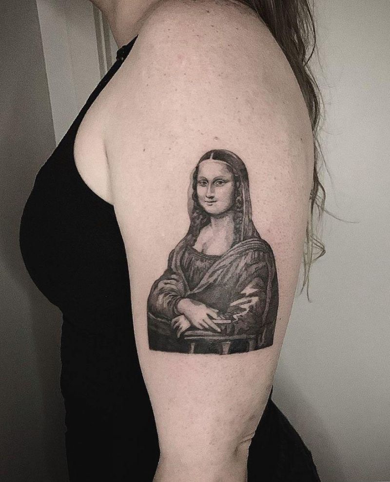 30 Pretty Mona Lisa Tattoos to Inspire You