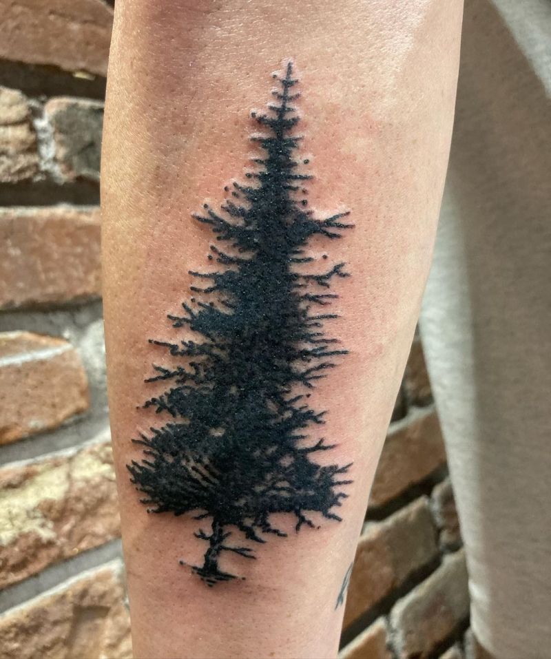 30 Pretty Pine Tree Tattoos You Will Love