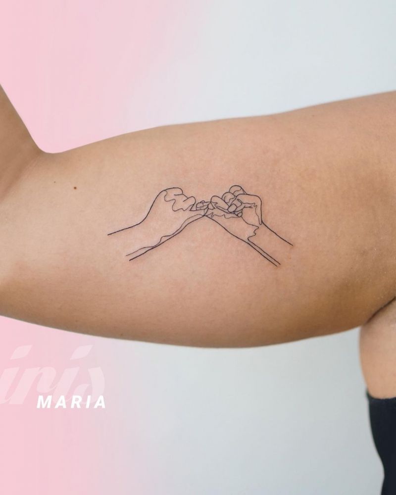 30 Pretty Pinky Promise Tattoos Remind You to Remember Commitment