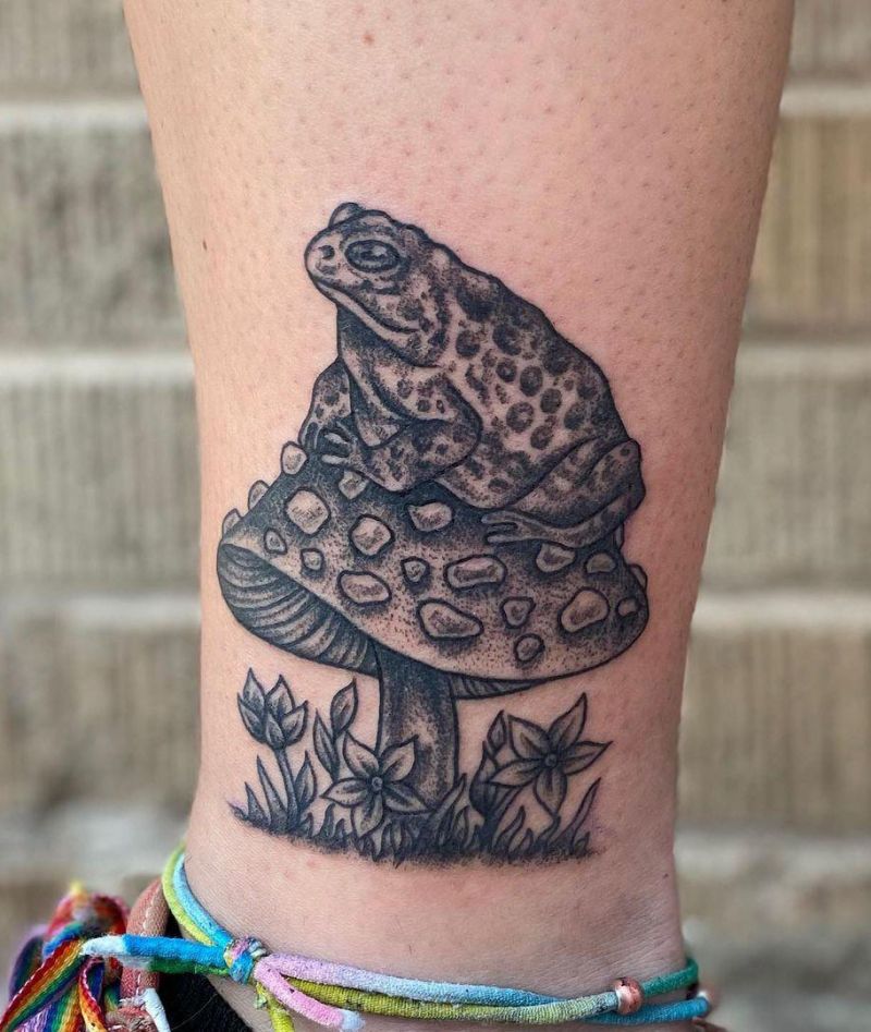 30 Pretty Toad Tattoos You Must Try