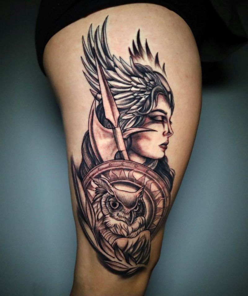 30 Pretty Athena Tattoos to Inspire You