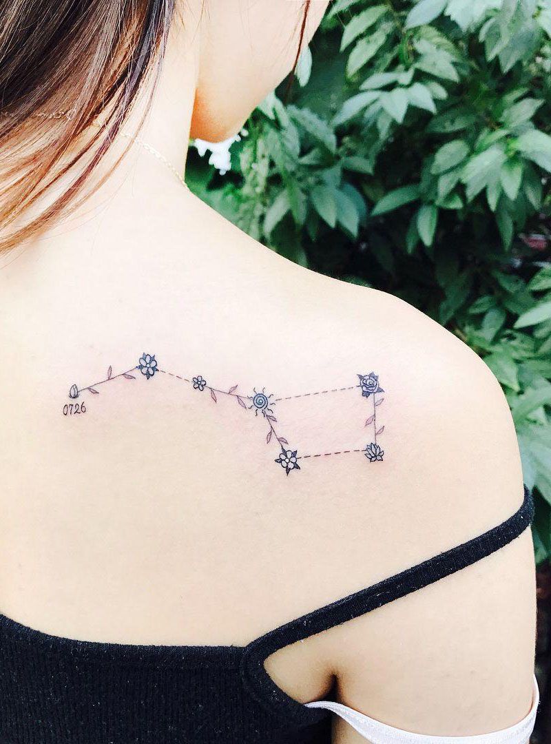 30 Pretty Big Dipper Tattoos Bring You Good Luck