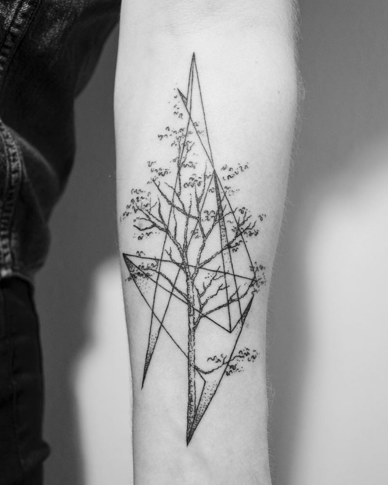 30 Pretty Birch Tree Tattoos Make You Attractive