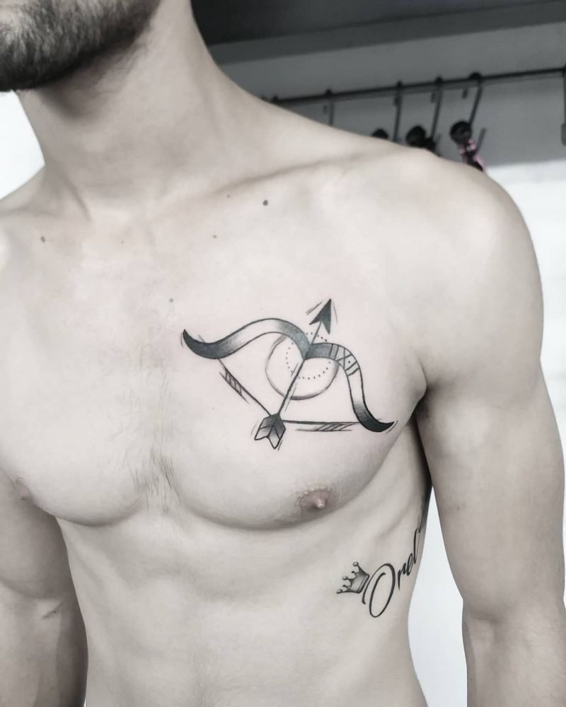 30 Pretty Bow and Arrow Tattoos Bring You Good Luck