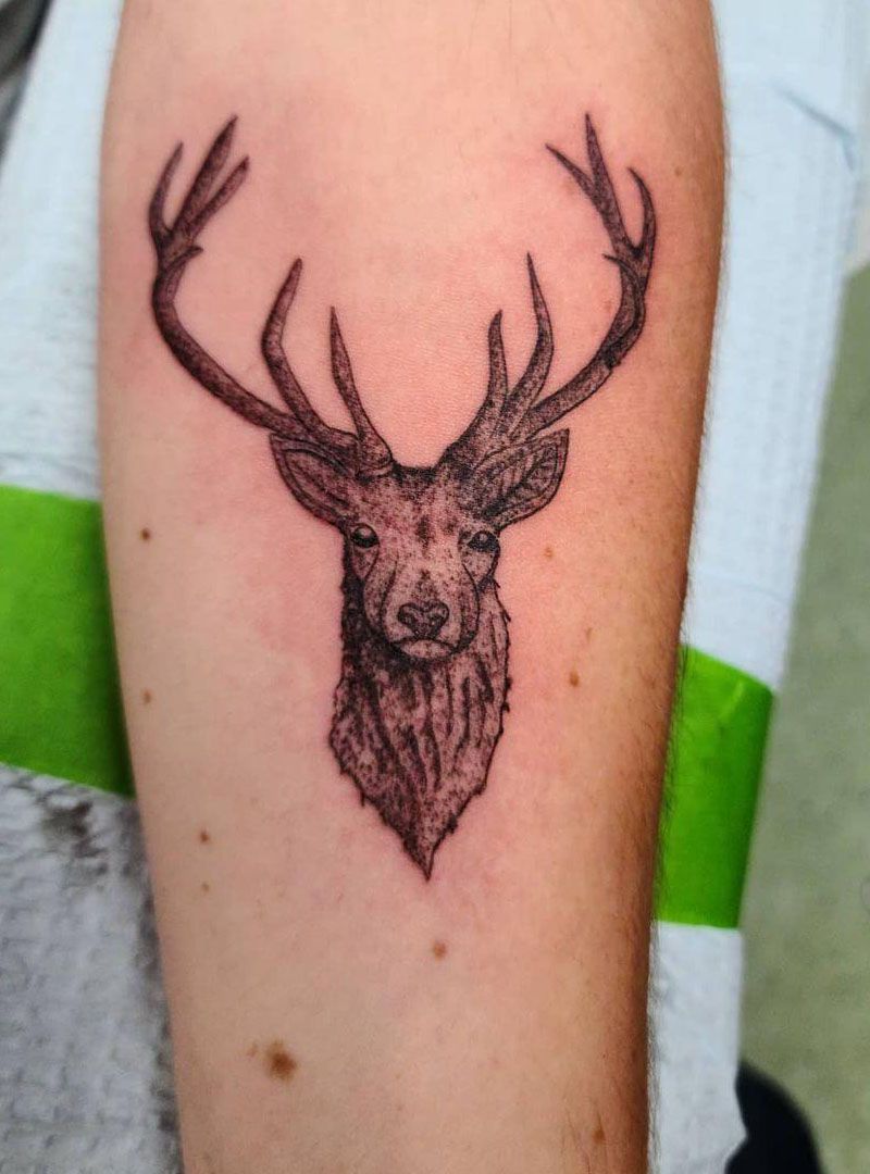 30 Pretty Elk Tattoos Make You Beautiful Forever