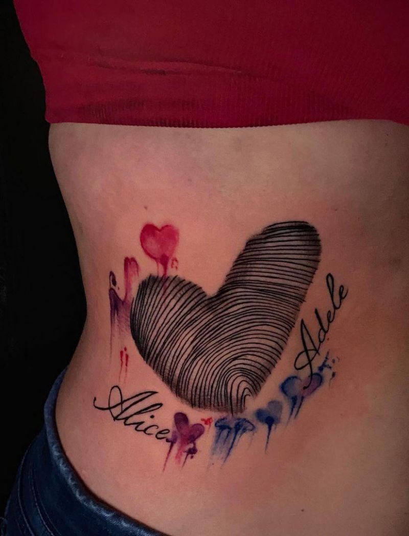 30 Pretty Fingerprint Tattoos Let You Remember The Most Important Person