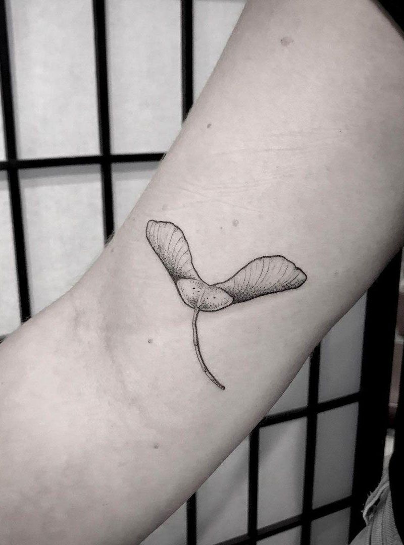 30 Pretty Maple Seed Tattoos Make You Attractive