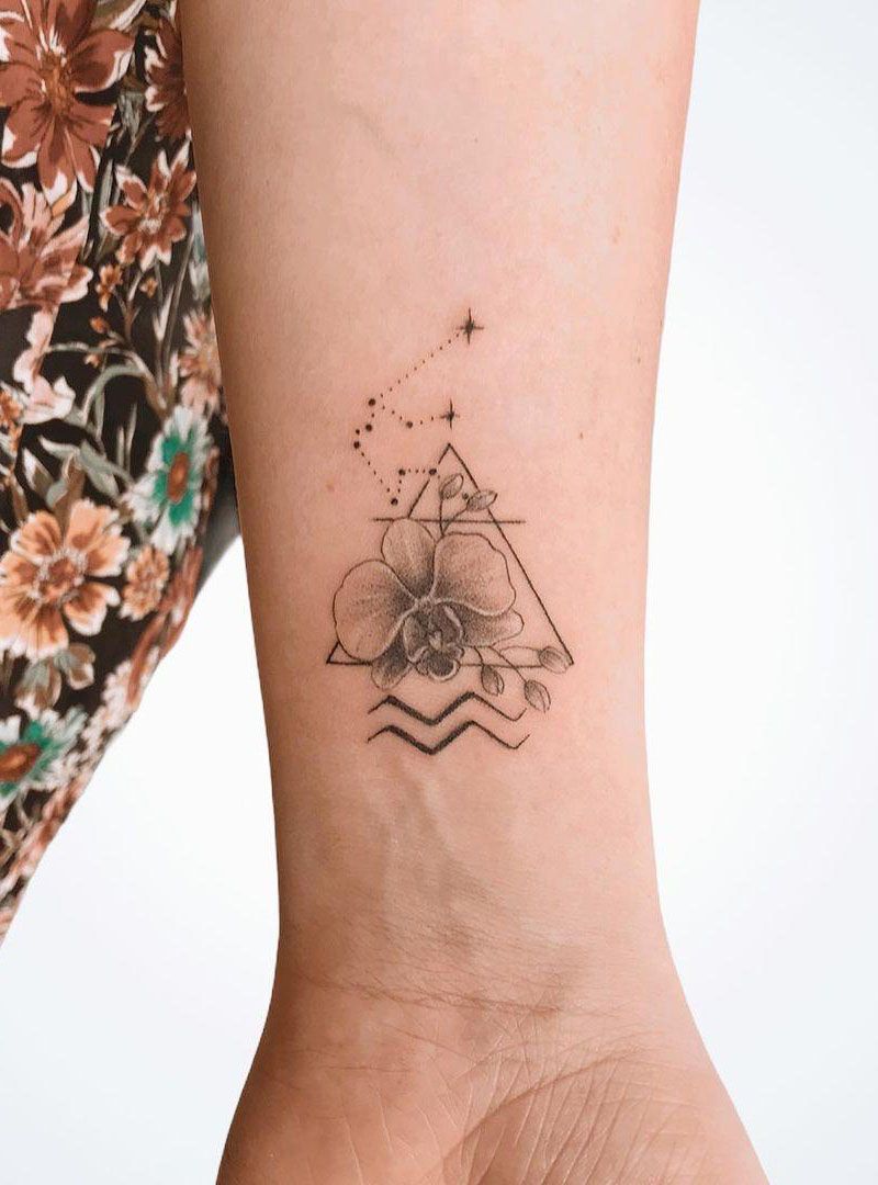 30 Pretty Aquarius Tattoos Bring You Good Luck