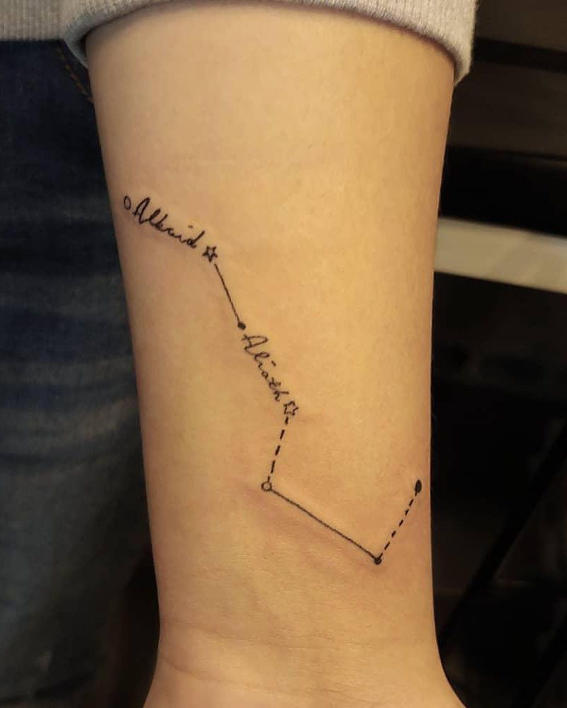 30 Pretty Big Dipper Tattoos Bring You Good Luck