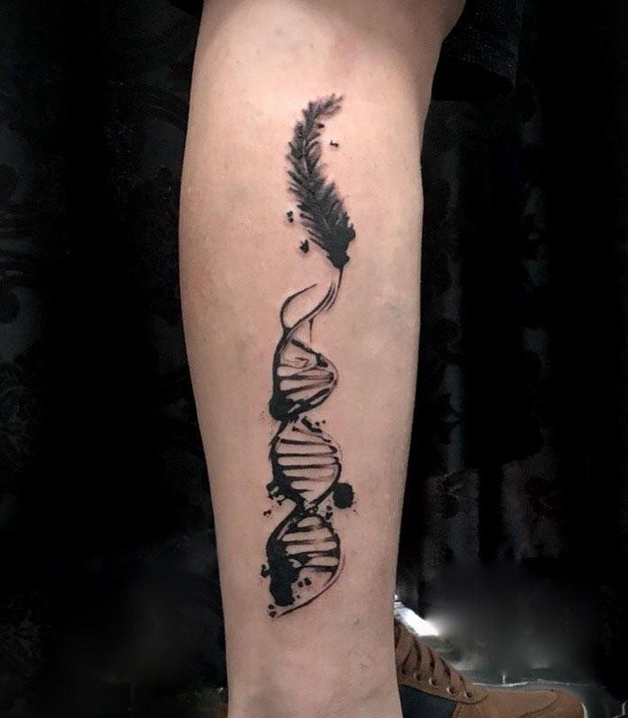 30 Pretty DNA Tattoos to Inspire You