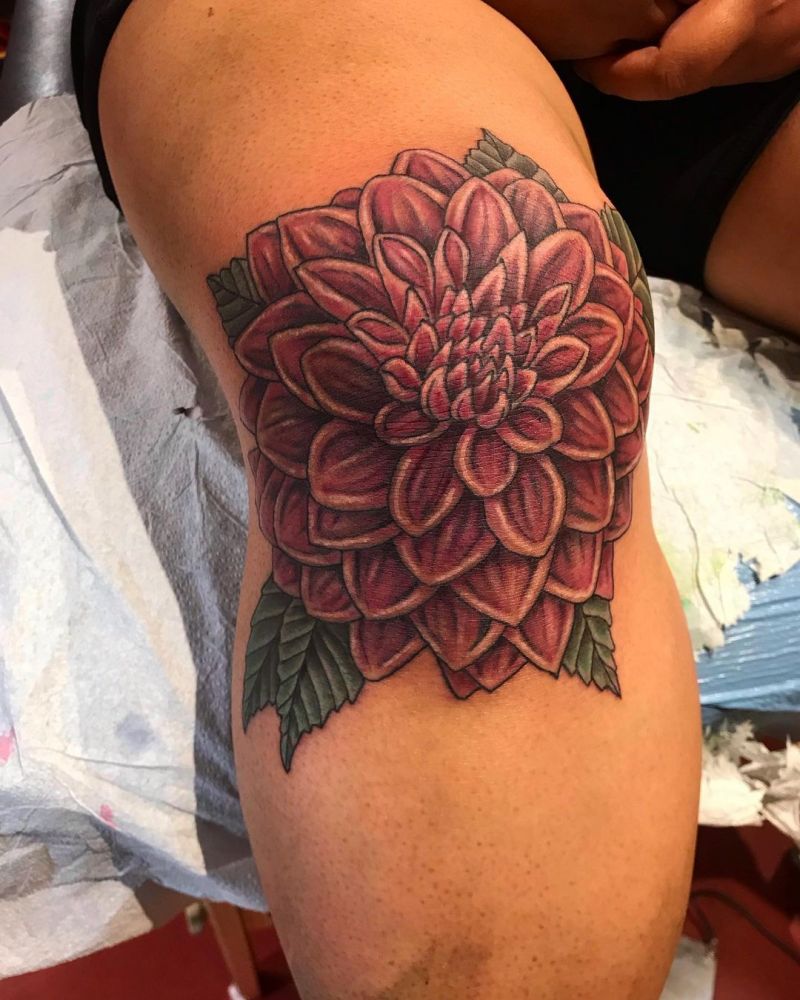 30 Pretty Dahlia Tattoos You Must Try