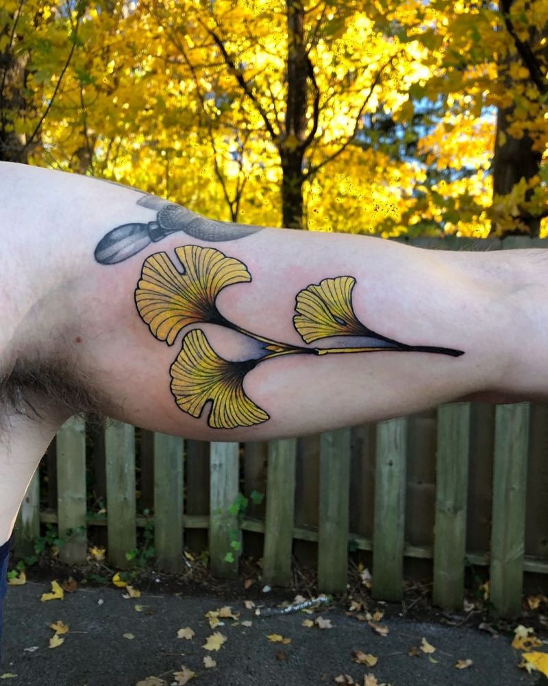 30 Pretty Ginkgo Tattoos to Inspire You