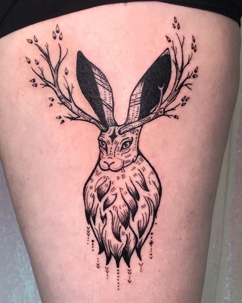 30 Pretty Jackalope Tattoos You Will Love