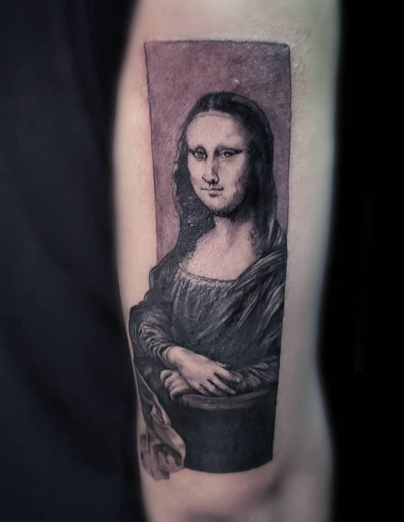 30 Pretty Mona Lisa Tattoos to Inspire You